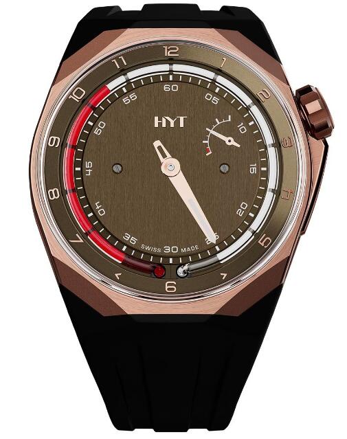 HYT H03345-A T1 5N Gold Titanium Chocolate Millesime Edition Replica watch